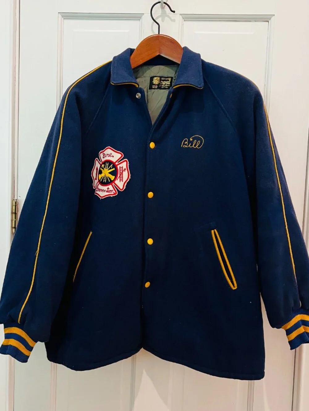 Vintage 50s Empire Wool Varsity Jacket Chain Stitch USA Union Made - Picture 12 of 16